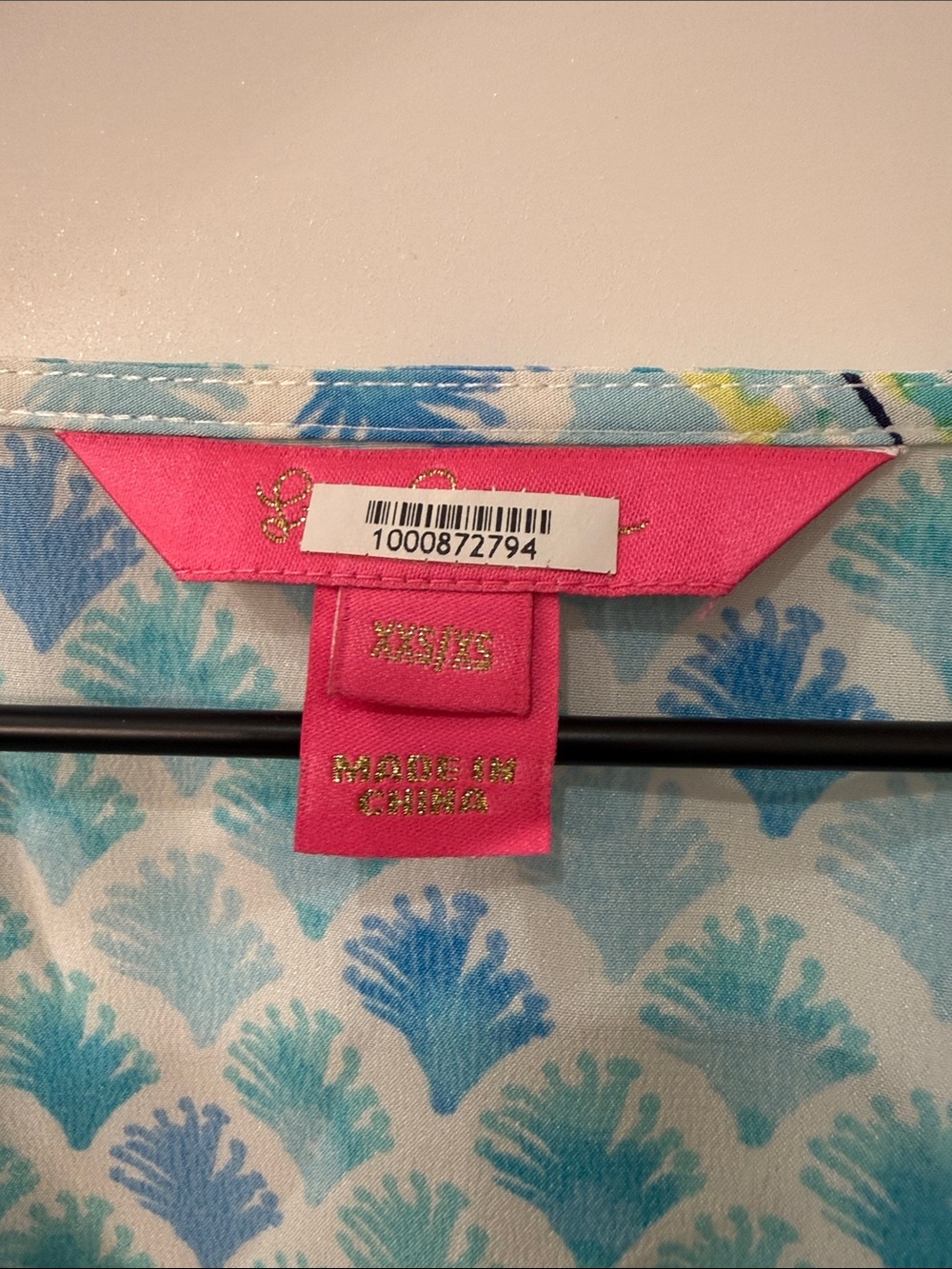 🩵Lilly Pulitzer LindaMarie Silk Caftan Dress Bondi Blue🩵 - Picture 4 of 6